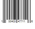 Barcode Image for UPC code 100403477116