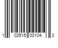 Barcode Image for UPC code 102515001043