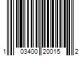 Barcode Image for UPC code 103400200152