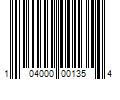 Barcode Image for UPC code 104000001354