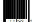 Barcode Image for UPC code 111111000015