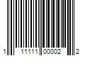 Barcode Image for UPC code 111111000022