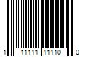 Barcode Image for UPC code 111111111100