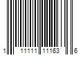 Barcode Image for UPC code 111111111636