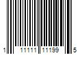 Barcode Image for UPC code 111111111995