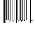 Barcode Image for UPC code 111111122267