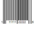 Barcode Image for UPC code 111111222226