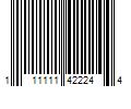 Barcode Image for UPC code 111111422244