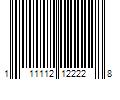 Barcode Image for UPC code 111112122228