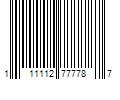 Barcode Image for UPC code 111112777787