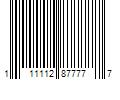 Barcode Image for UPC code 111112877777