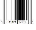 Barcode Image for UPC code 111121121311