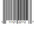 Barcode Image for UPC code 111121221127