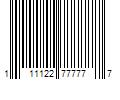 Barcode Image for UPC code 111122777777