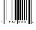 Barcode Image for UPC code 111146000004