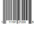 Barcode Image for UPC code 111191272005