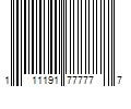 Barcode Image for UPC code 111191777777