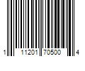 Barcode Image for UPC code 111201705004