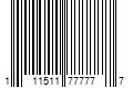 Barcode Image for UPC code 111511777777