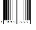 Barcode Image for UPC code 1117178777777