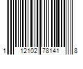 Barcode Image for UPC code 112102781418