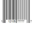 Barcode Image for UPC code 112105777777