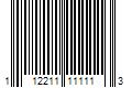 Barcode Image for UPC code 112211111113