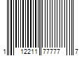 Barcode Image for UPC code 112211777777