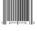 Barcode Image for UPC code 121111111123