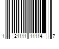 Barcode Image for UPC code 121111111147