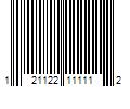 Barcode Image for UPC code 121122111112