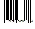 Barcode Image for UPC code 121222666666