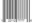 Barcode Image for UPC code 122112777776