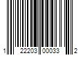 Barcode Image for UPC code 122203000332