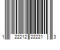 Barcode Image for UPC code 122212222213