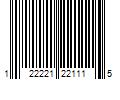 Barcode Image for UPC code 122221221115