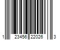 Barcode Image for UPC code 123456220263