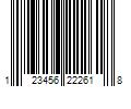 Barcode Image for UPC code 123456222618