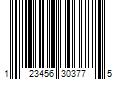 Barcode Image for UPC code 123456303775