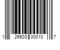 Barcode Image for UPC code 126603000107