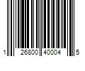 Barcode Image for UPC code 126800400045