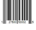 Barcode Image for UPC code 127500530025