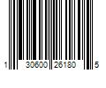 Barcode Image for UPC code 130600261805