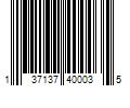 Barcode Image for UPC code 137137400035. Product Name: 