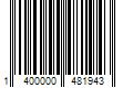 Barcode Image for UPC code 1400000481943