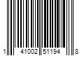 Barcode Image for UPC code 141002511948