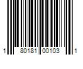 Barcode Image for UPC code 180181001031