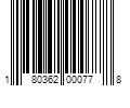 Barcode Image for UPC code 180362000778