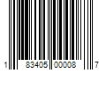 Barcode Image for UPC code 183405000087