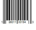 Barcode Image for UPC code 186011001943